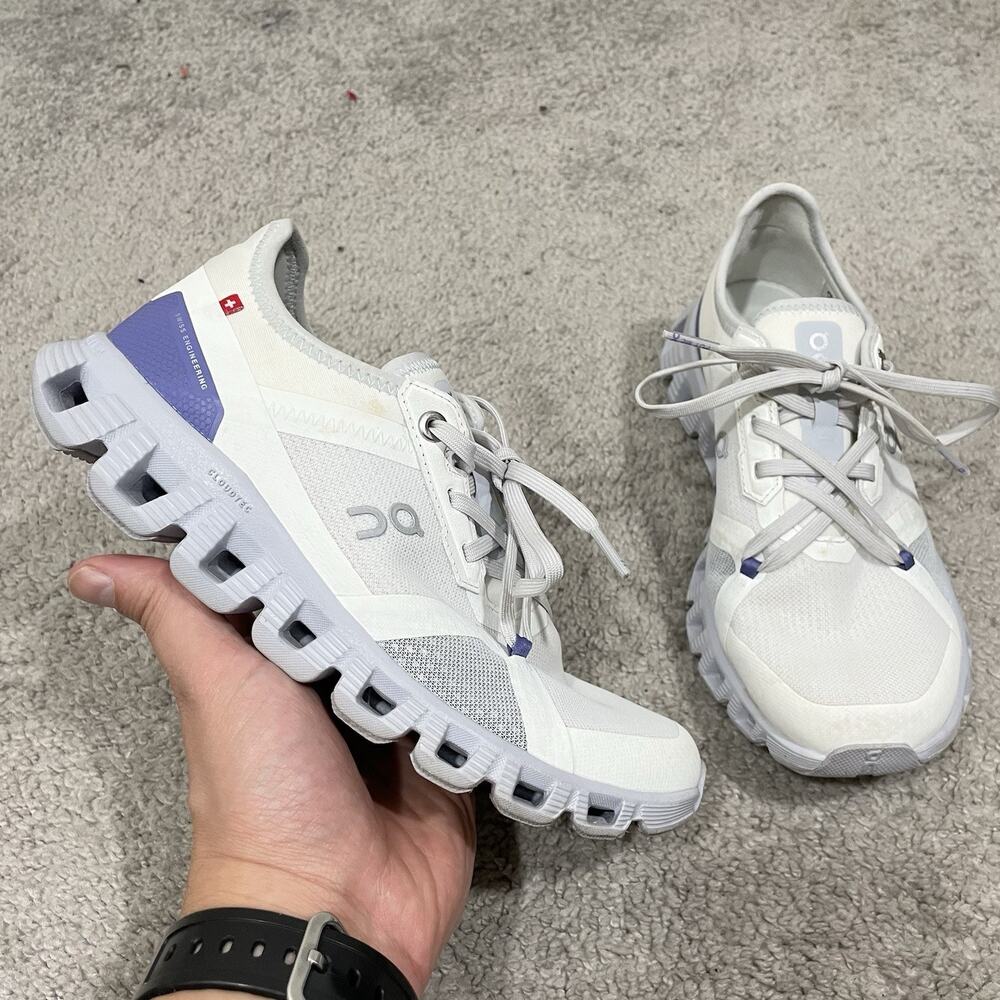 On Cloud X 3 AD Running Shoes Women's Size 5 Undyed/Nimbus 3WD30301375